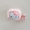 Fuchsia plush three dimensional star bell, pendant