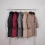 新款秋冬季连帽过膝棉服