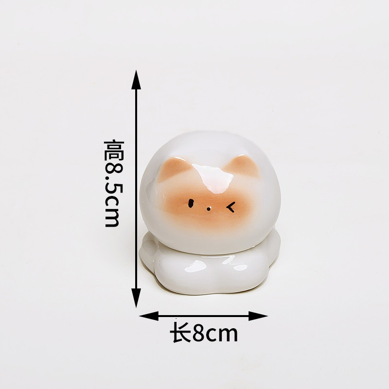 Nubes, gatos, palillo de cerámica, lindo para el hogar, palillo, hilo dental creativo, palillo de algodón, lata de almacenamiento, decoración