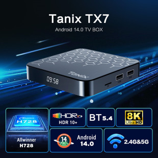 Tanix Tx7 Set-Top Box Android 14 Allwinner H728 Tv Box Hd Gigabit Network Player Tvbox