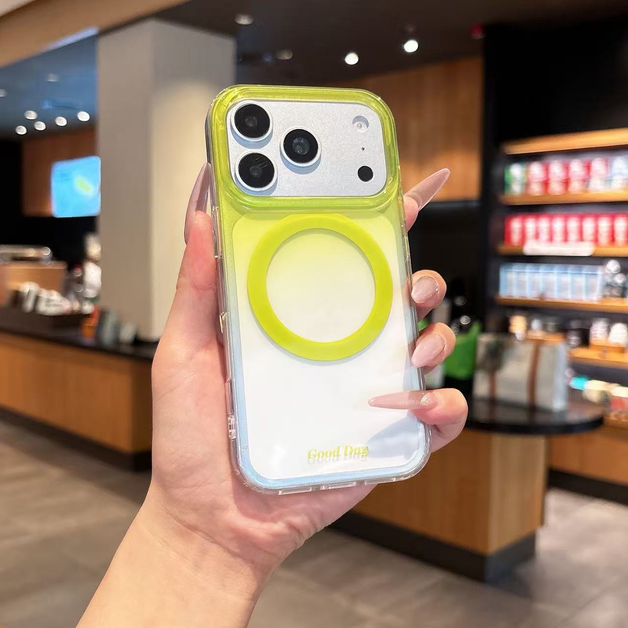 Funda Magnética para iPhone 16 y 17 Pro Max de Acrílico con Protección Anti-caídas