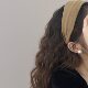 Purple Suede Soft and Waxy Knitted Wide-Brimmed Autumn and Winter Hairband Hairpin Wide-Brimmed Hairband Niche Design High Skull Hair Accessory