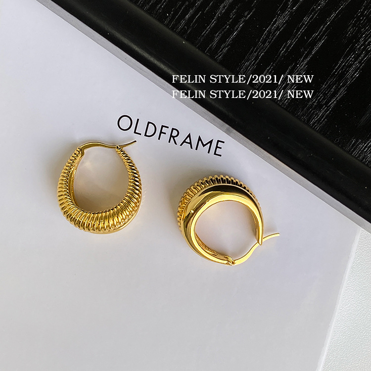 15g Weight Earrings Classification 1 Pair Quantity Daily Occasion Gold Plated Material Water Droplets Pattern Women'S Gender Plating Design Fashion Style 1 Pair Fashion Water Droplets Gold Plated Plating Women's Earrings 8
