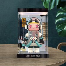 适用泡泡玛特MEGA SPACE MOLLY范斯VANS珍藏系列防尘罩灯光收纳盒