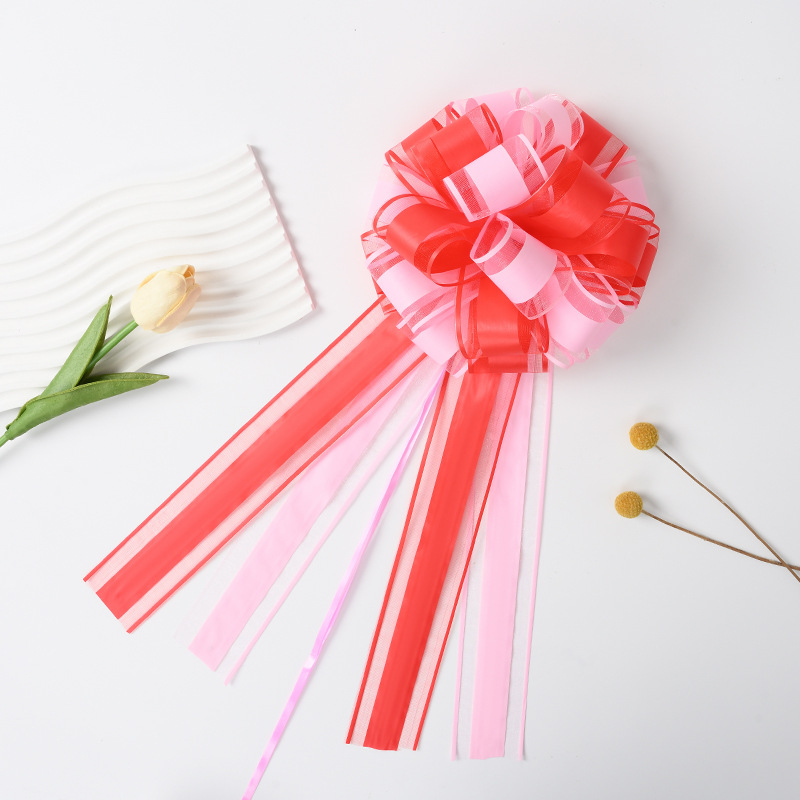 Nuevo transfronterizo de dos colores de dos capas suele 8 pulgadas de nieve bola de flores de regalo de fiesta decoración de vacaciones lotes de flores