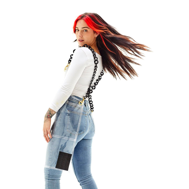 Delantal de TPU transfronterizo impermeable y a prueba de aceite, delantal de pintura artística, delantal de chef, barbero, ropa de trabajo para productos acuáticos, delantal de cocina