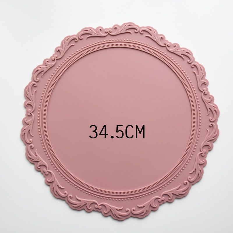 둥근 대형 (34.5cm) 핑크
