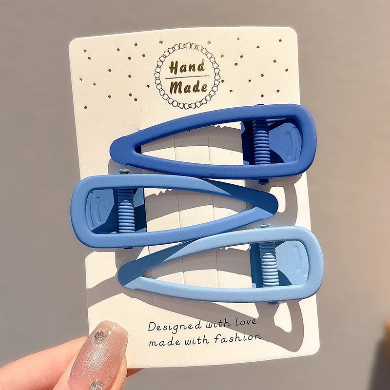 Klein clip de cabello azul para mujeres 2024 nueva tarjeta de cabello rojo en línea frente clip lateral clip clip de cabello roto clip de cabello tocado