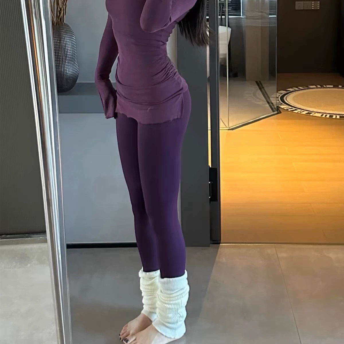 cintura alta abdominal pantalones de gimnasio de alta altura elásticos rápidos secos pantalones deportivos apretados de red red de miel de melocotón corredor pantalones