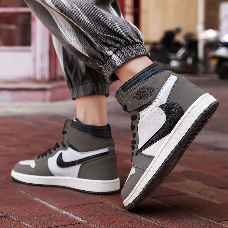 Прямые продажи с фабрики Putian shoes aj высокие черно-белые панда-кроссовки для пар, кроссовки Air Force One на толстой подошве, увеличивающие рост, мужские и женские повседневные кроссовки