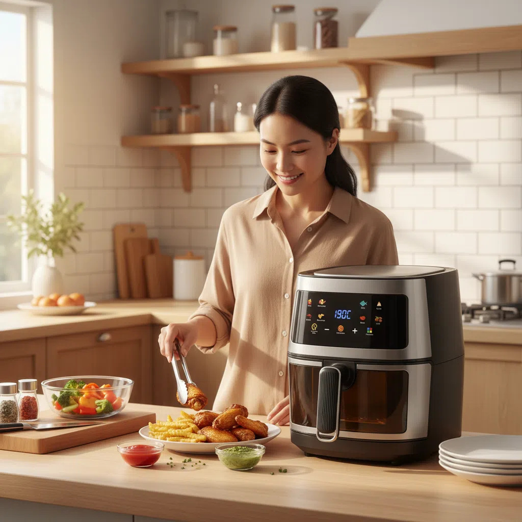 Air Fryer Air Fryer Smart Home Visual Touch Screen Electric Fryer Oil-Free Multi-Function French Fries Oven