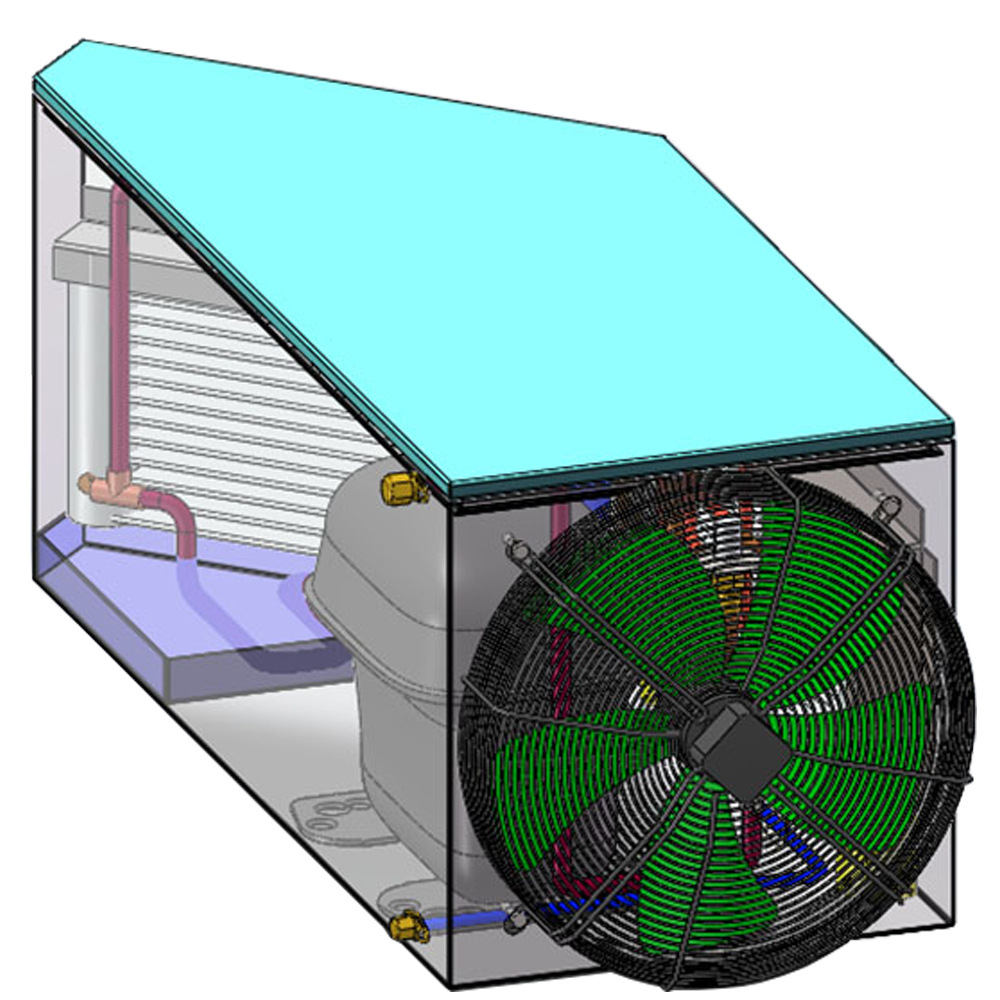 15cc风冷式小尺寸冷凝机组提供各类制冷电器提供稳定可靠冷源输出