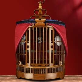 贵州凯里画眉笼复古款手工精品竹制鸟笼大号八哥鹩哥画眉鸟笼子