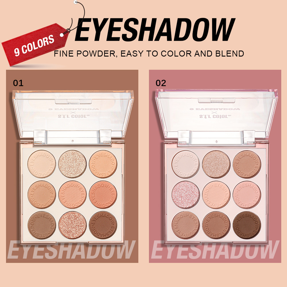 s.f.r color transfronterizo exclusivo para el desarrollo de color desnudo mate perlado desarrollo de color joven principiante nueve placas de sombra de ojos