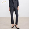 Charcoal gray trousers