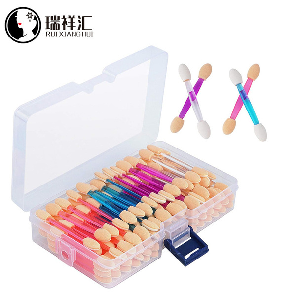 Boxed 100/200 pieces/disposable eyeshadow brush Double-head latex…