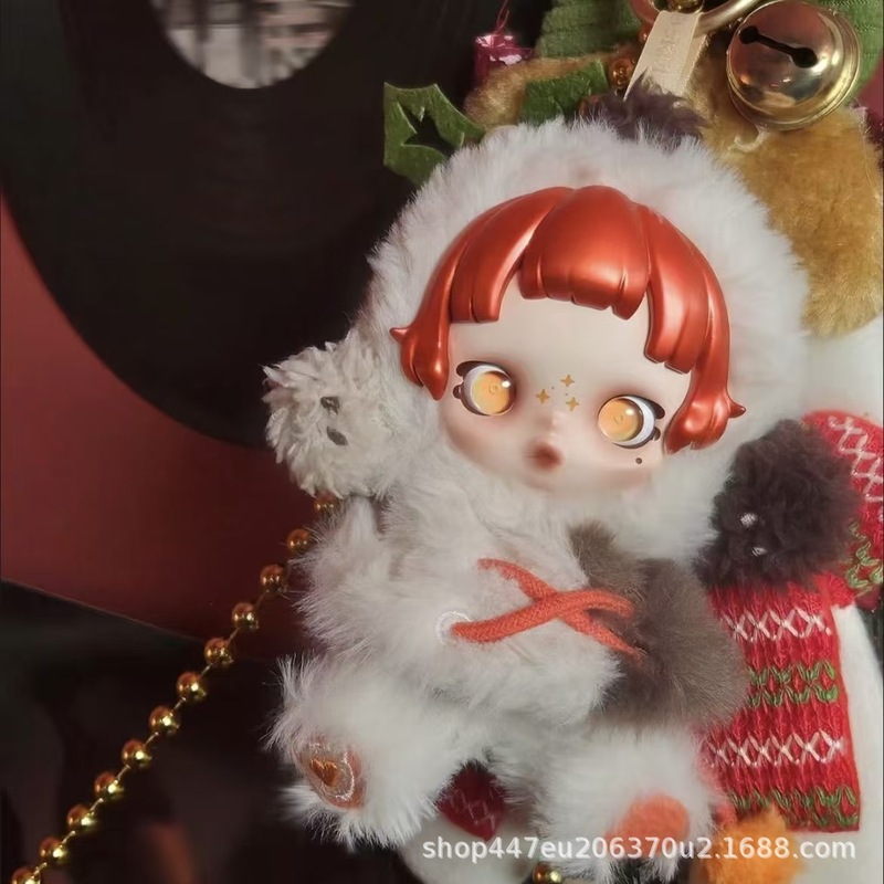POPMART泡泡玛特skullpand冬日乐章系列毛绒搪胶公仔盲盒潮玩收藏|undefined