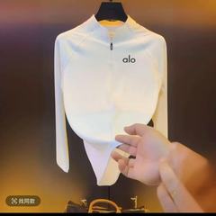 立领锦氨长袖男士polo衫商务休闲秋季纯色宽松半拉链男式POLO衫男