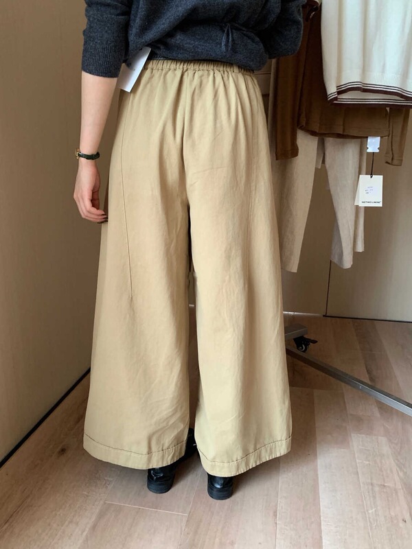 卡其色直筒阔腿九分裤女2025秋季新款高腰百搭休闲裤（配腰带）|undefined