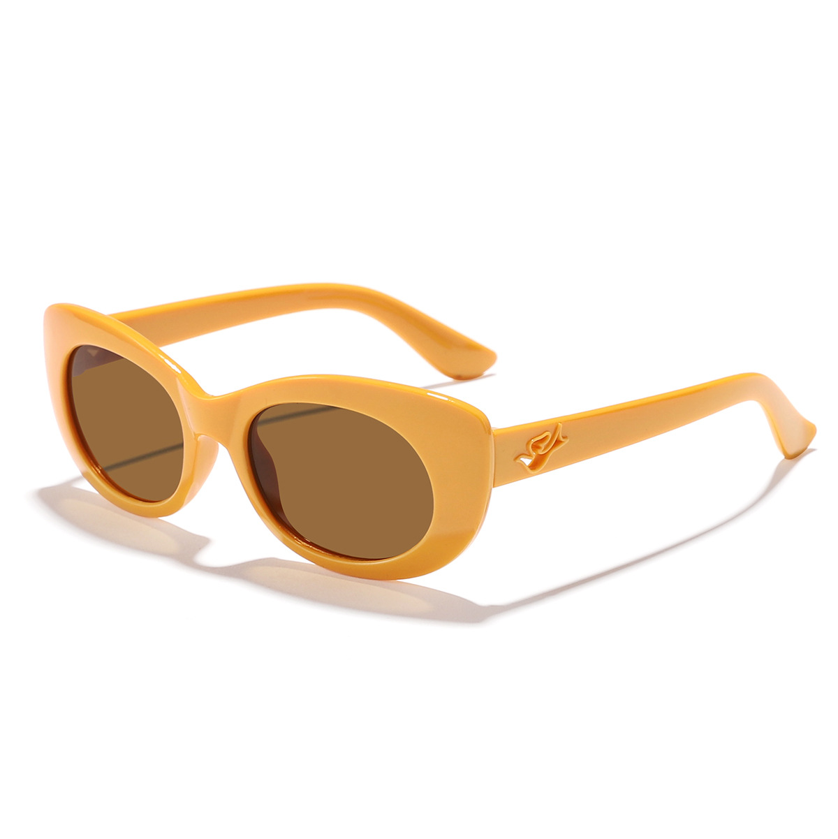 Moda infantil de moda personalizada Street shooting ins estilo gafas de sol niños y niñas retro pequeñas gafas de sol ovaladas a prueba de rayos UV