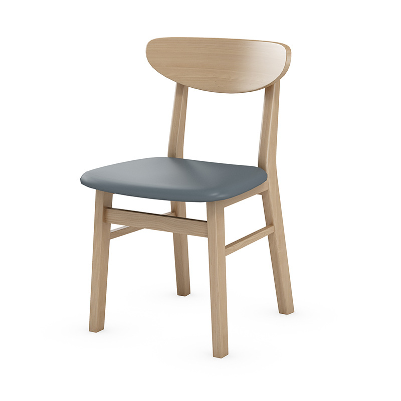 Silla de papas fritas de madera de goma