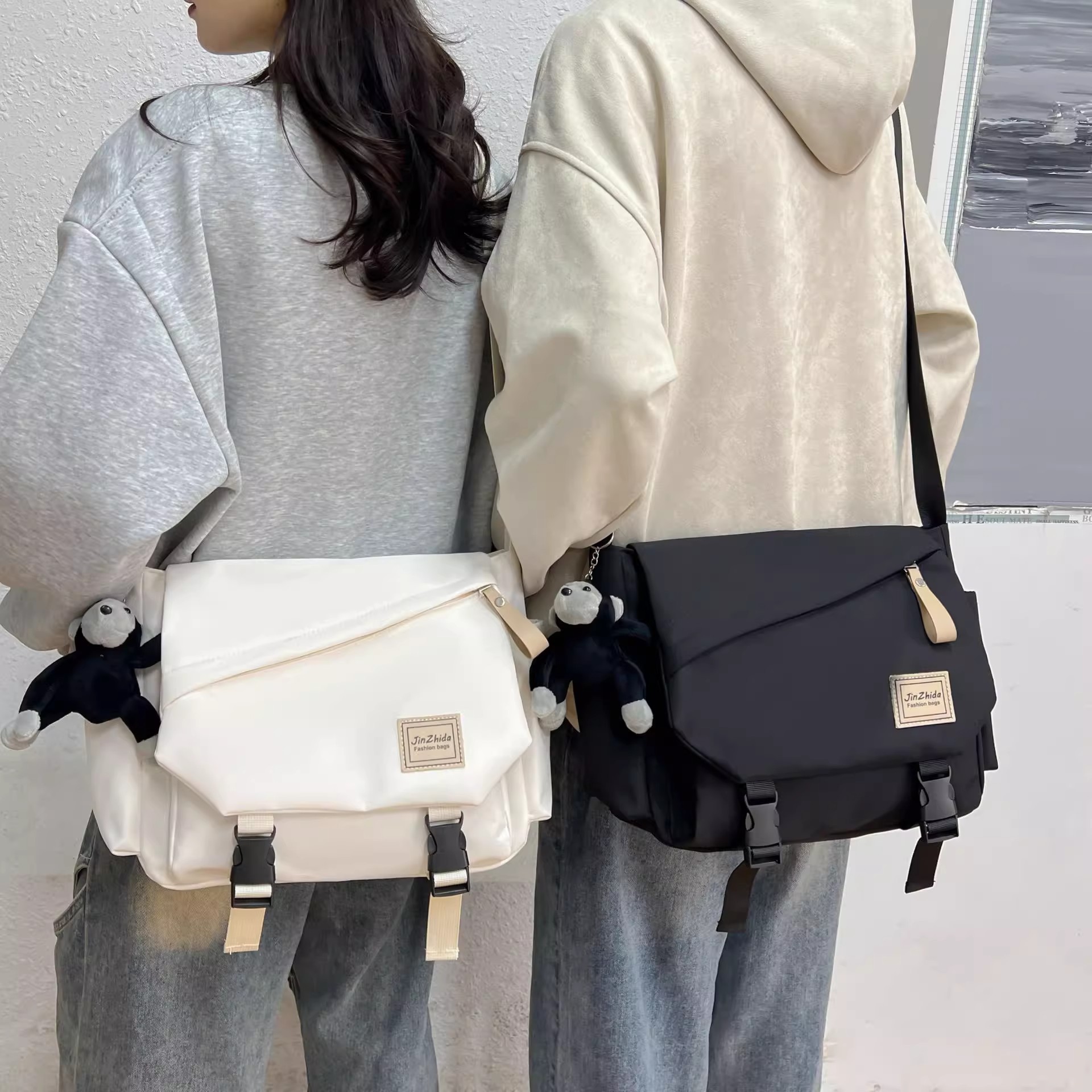 Harajuku Gakuen style crossbody bag for women, ins Japanese style, versatile, large-capacity single-shoulder bag for campus, student class tutorial bag undefined