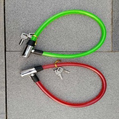 Wholesale Bicycle Locks, Mountain Bike Color Ring Lock, Single-Speed Bicycle Heavy-Duty Steel Cable Lock, Anti-Theft Lock, Electric Bike Steel Wire Lock