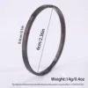 【49】Black 4mm plain 9