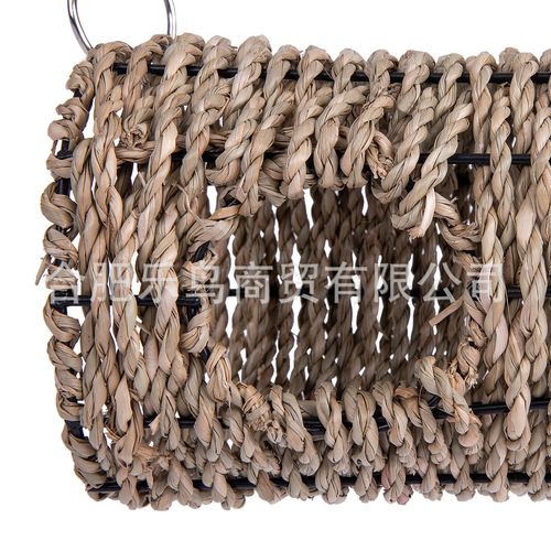 Hamster Sugar Glider Parrot Hideaway Nest, Water Grass Rope Hideaway Passage, Summer Shade Climbing Biting Toy 