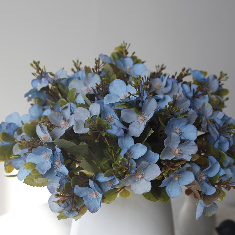 Artificial Hydrangea Bouquet For Wedding Home Table Decoration_voghion.com
