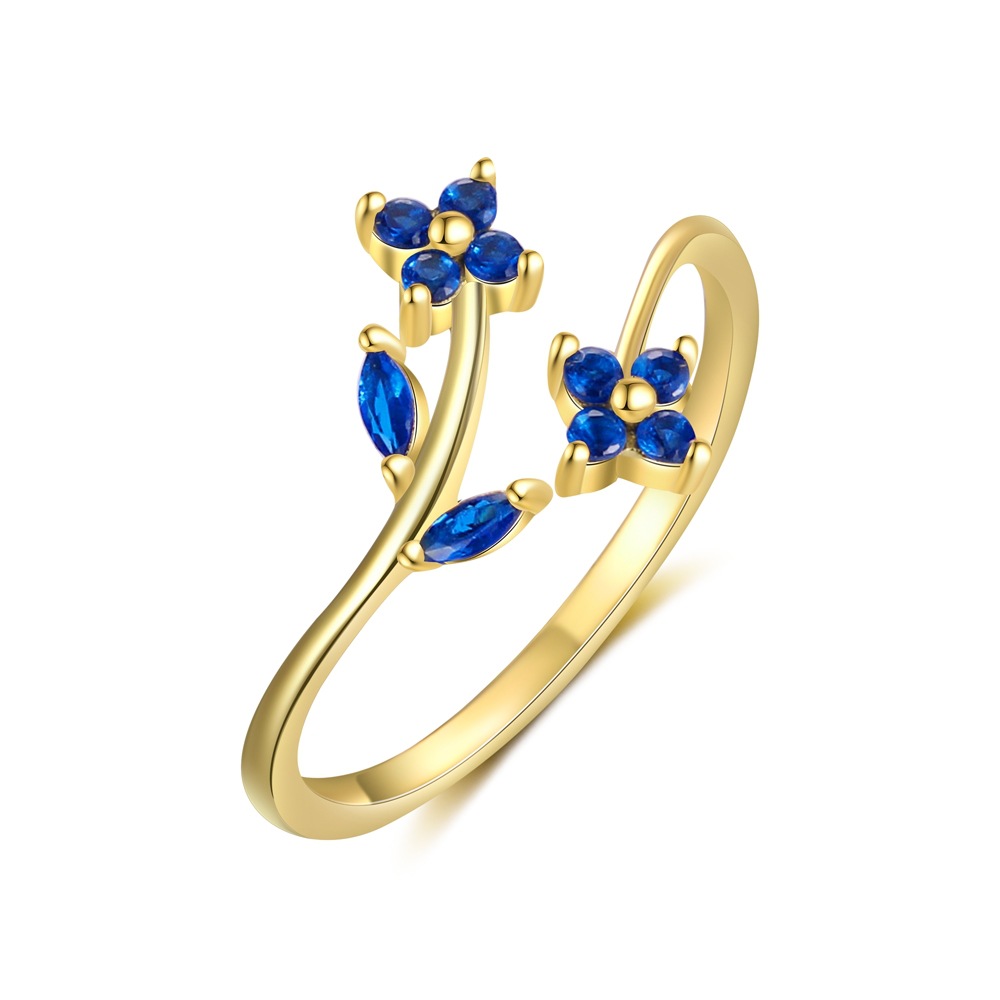 2g Weight Rings Classification 7, Adjustable Ring Size 1 Piece Quantity Date, Tea Party Occasion 925 Sterling Silver Material Colorful, Flower Pattern All Seasons Season Women's Gender Shiny Style 1 Piece 925 Sterling Silver Colorful Flower Rings 7