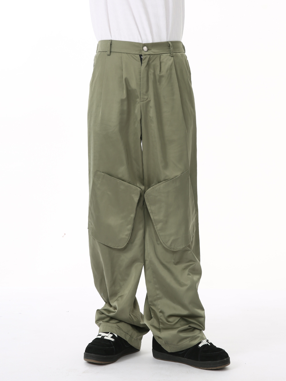 MTLCLOTHES Hombres| 2024 otoño nuevos productos de estilo americano perfilado chaqueta de trabajo casual pantalones de piernas set de moda