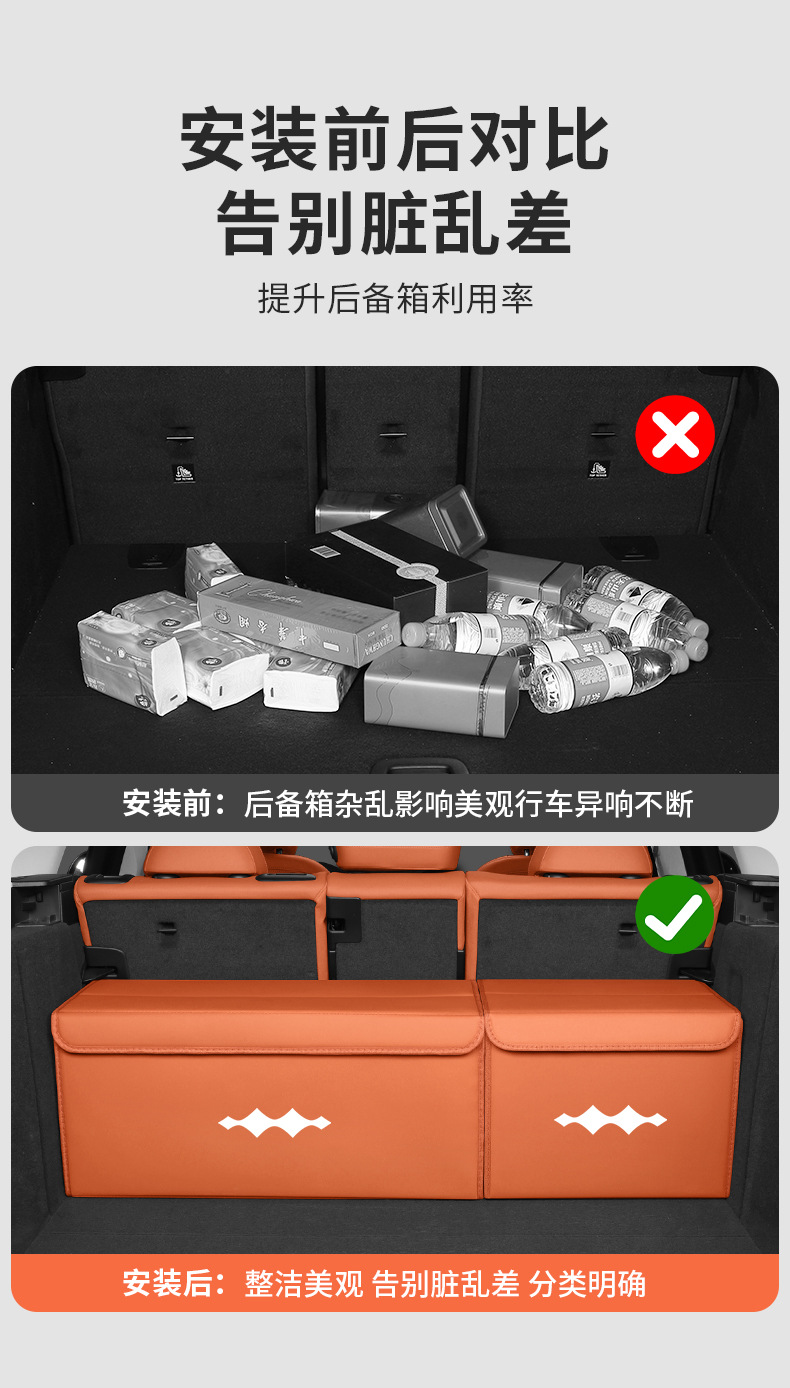 Suitable for Fang Cheng Bao Leopard 3, Leopard 5, Leopard 8, Titanium 3, Titanium 7 Car Trunk Storage Box, Storage Container, Folding Organizer Box