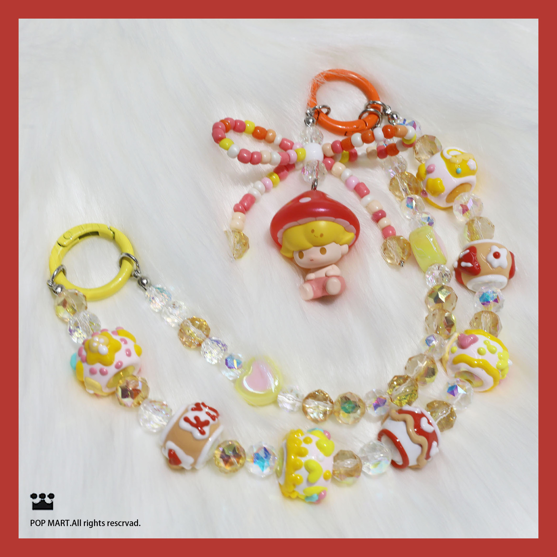 더블 체인-버섯 시리즈-dimoo 붉은 버섯