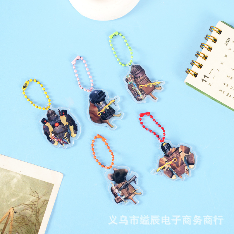 펜던트 마우스 아크릴 펜던트 학생 인기있는 장난감 매점 문구 가게를 둘러싼 닭에 1 위안 24