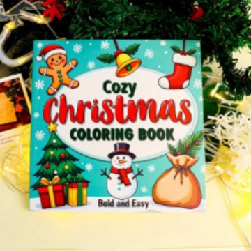 Libros para Colorear de la Serie Navidad y Año Nuevo Más Vendidos, Libros para Colorear de la Serie de Animales de Dibujos Animados para Planificador Diario