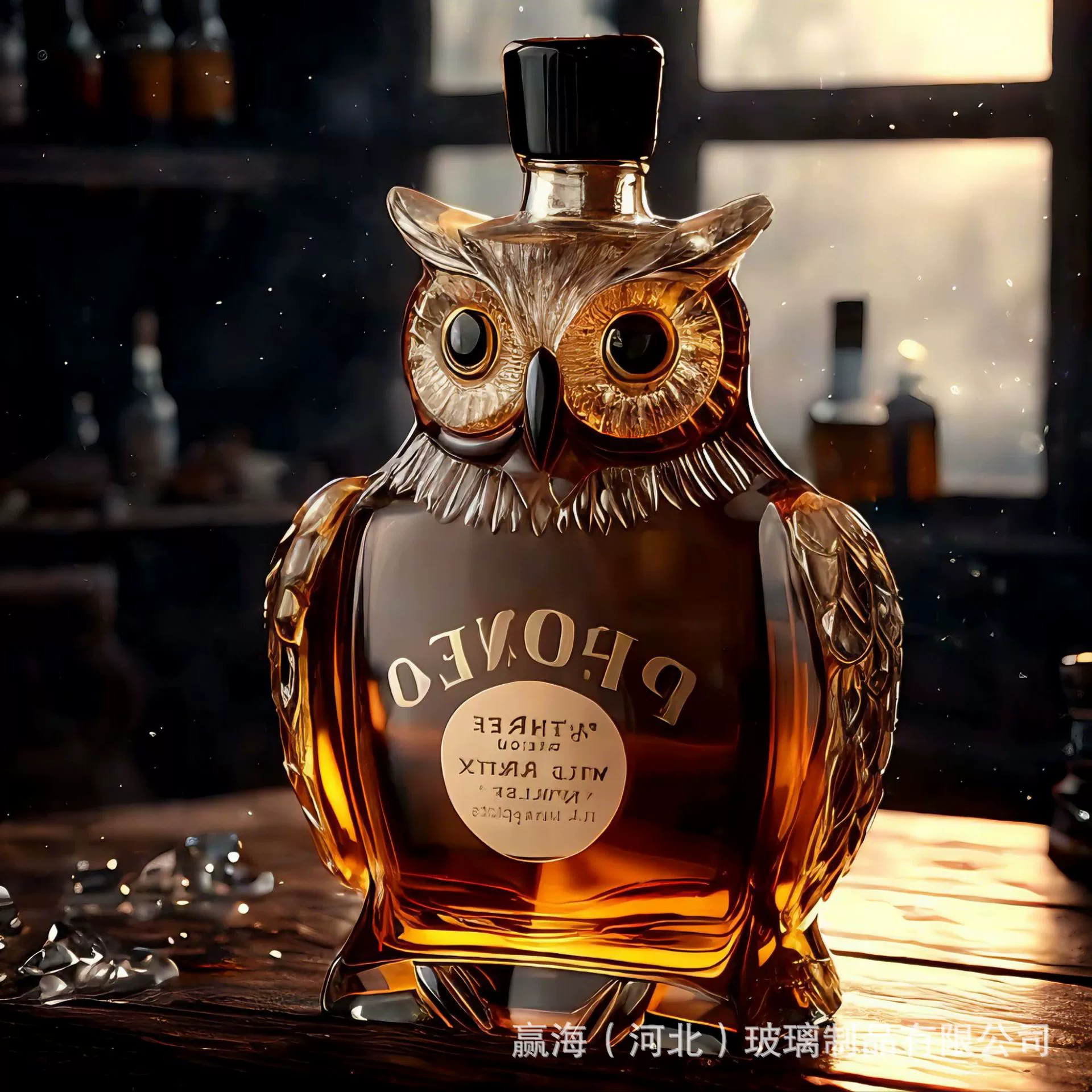 Сова виски винная бутылка с высоким содержанием боросиликатного стекла животных винная бутылка новый виски винная бутылка трансграничное специальное предложение