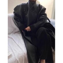 新款爆款欧美风高级感中长款女装帅气夹克风衣外套潮