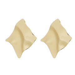 歐美跨境飾品個性誇張大耳環外貿耳飾幾何不規則鏡面氣質大耳釘女