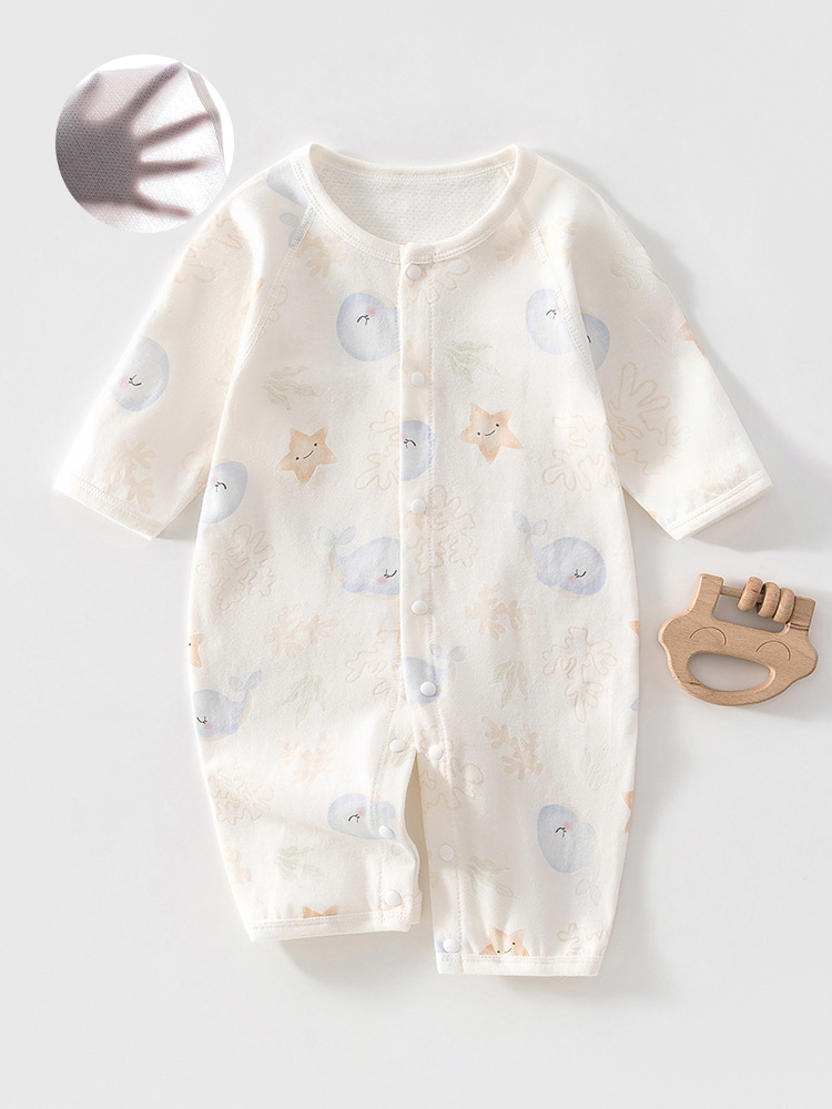 Children's summer thin cotton overall for new born
