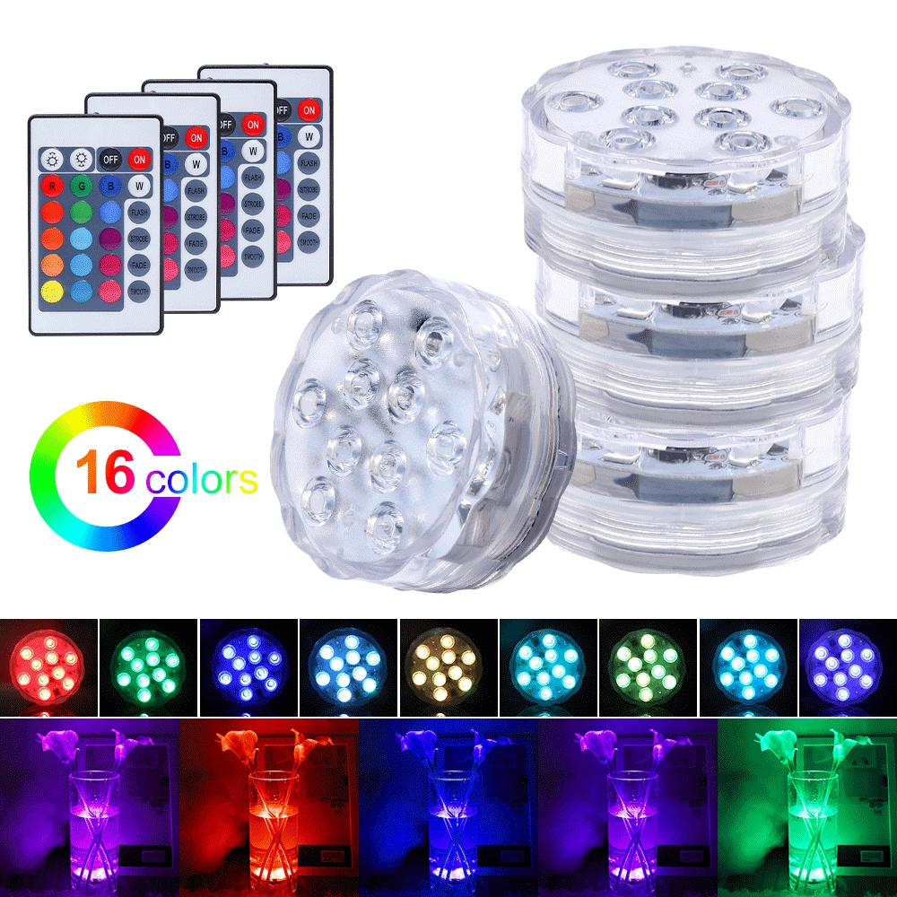 Светодиодный подводный светильник для бассейна с пультом дистанционного управления, разноцветный, водонепроницаемый, для аквариума, подводный светильник для пруда, высокая яркость, водонепроницаемый