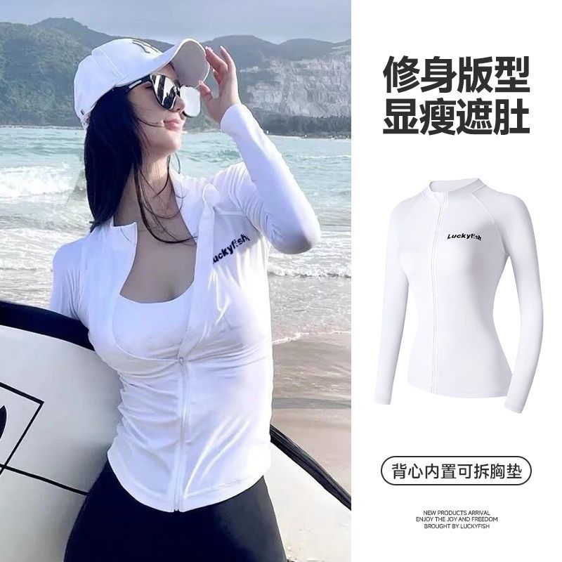 Han nuevo traje de buceo de mujer de manga larga conservador de secado rápido buceo spa madre trajes de baño fábrica comercio al por mayor