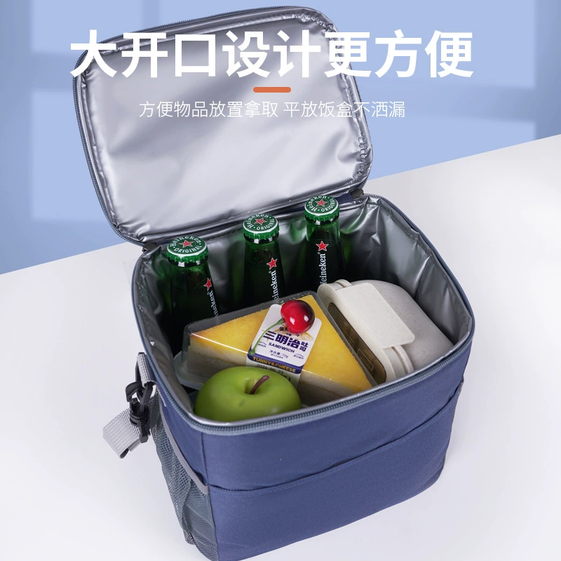 Travel picnic bag, square shoulder bag, capacious thermos, thermal bag, (Cross-border trading), oxford cloth, increased thickness