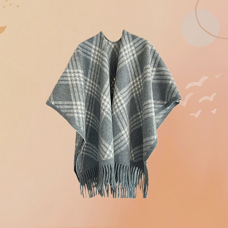 Retro universal chapa de cuadrillas mujeres otoño invierno mirad bufandas bordas mantas cálidas de alta calidad mantas