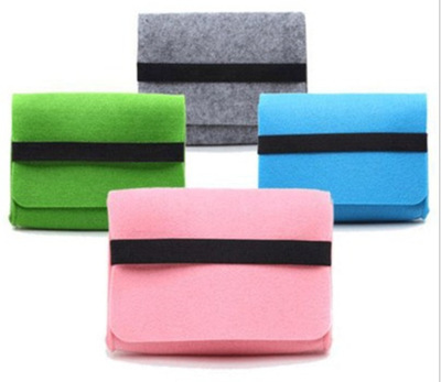 厂家批发直供毛毡包鼠标电源包 苹果电源包 收纳包 电脑包 可定制