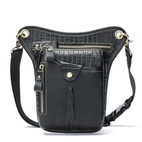 Marant leather mobile phone waist bag men's personalized cycling outdoor waist bag leg bag tactical mobile phone bag man bag