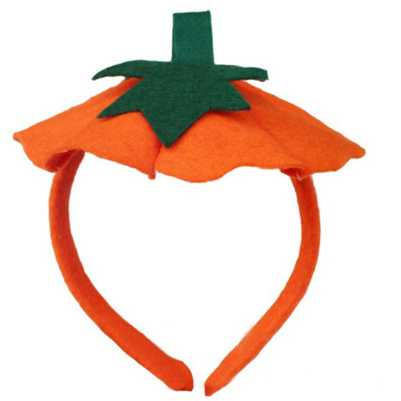 Halloween transfronterizo calabaza cubierta de cabello calabaza hebilla de cabeza fiesta de Halloween tocado decoración suministros de espectáculo