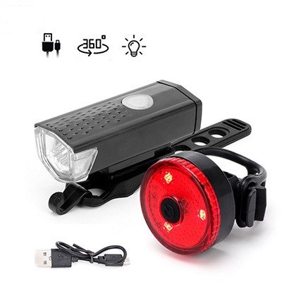 Cross-border new strap bicycle creative usb rechargeable tail light outdoor night riding warning tail light riding accessories
