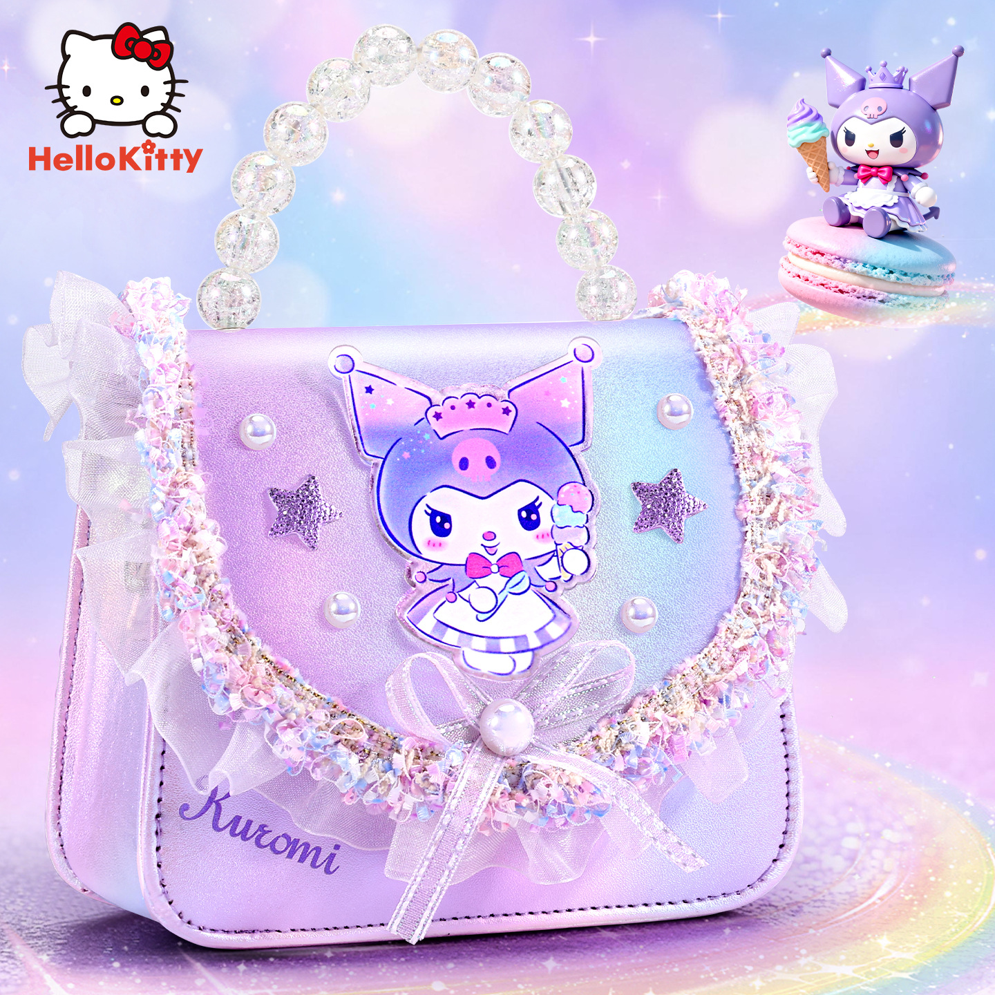 Kuromi Bag Girls Crossbody Bag Cute 2025 New Children's Birthday Gift Little Princess Girl Handbag