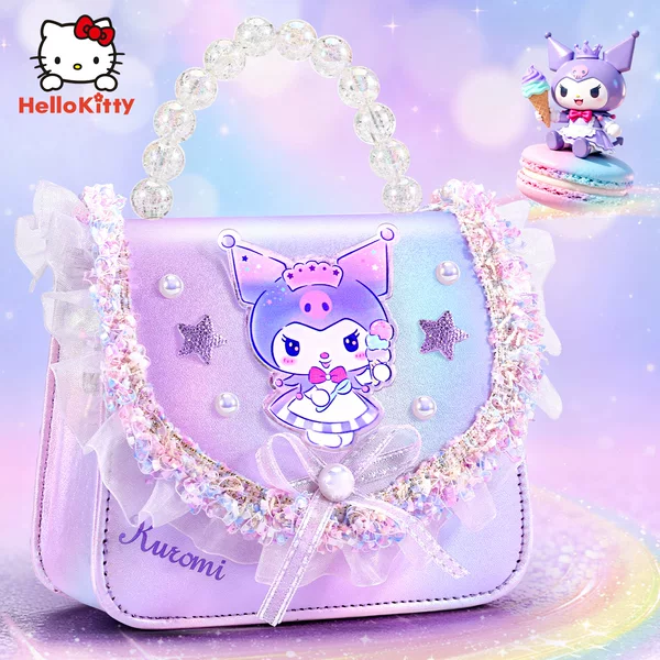 Kuromi Bag Girls Crossbody Bag Cute 2025 New Children's Birthday Gift Little Princess Girl Handbag